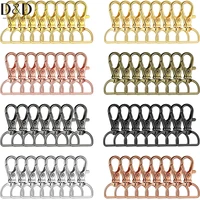 10pcs swivel clasps snap hooks d rings lanyard snap hooks keychain clip hook metal lobster claw clasp for keychain making purse