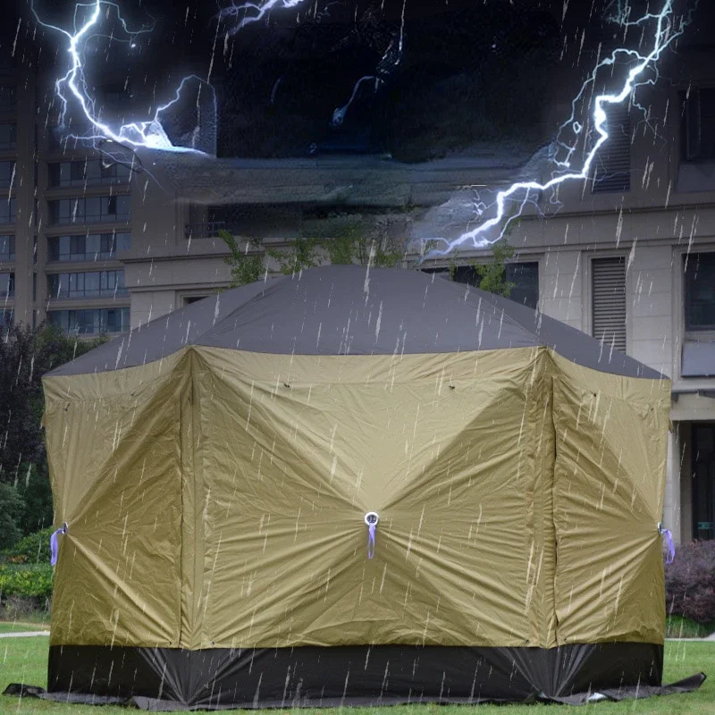 3/3 6 м открытый навес для кемпинга 6-10 человек полностью автоматический тент