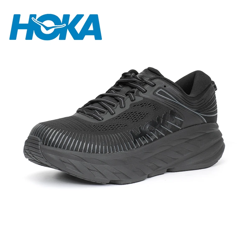 

HOKA Running Shoes Bondi 7 Men Outdoor Road Running Sneakers Cushioning Elasticity Marathon Shoes Trail Trekking Tennis Sneakers