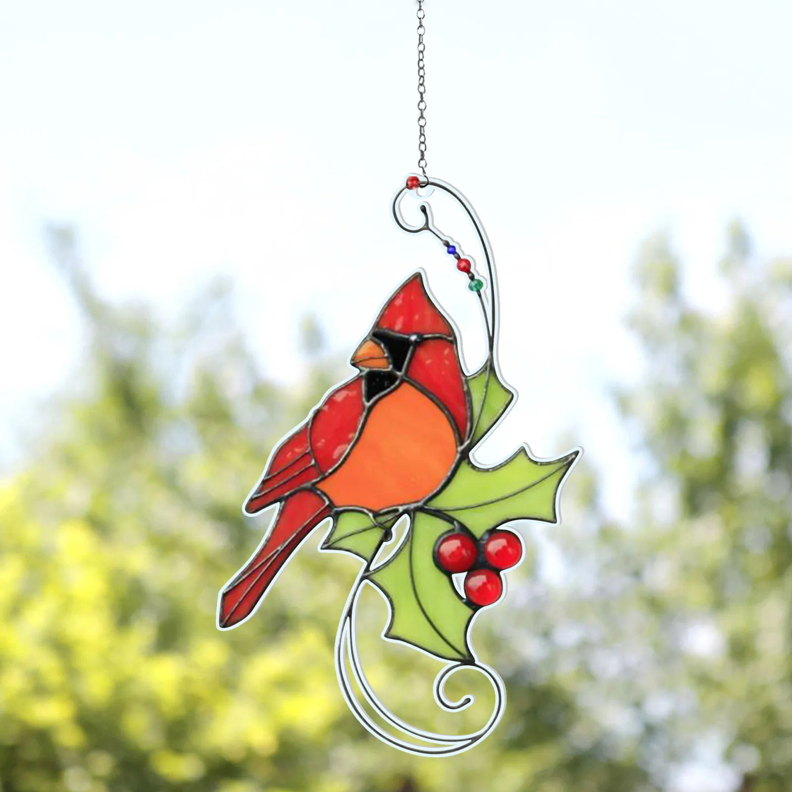 

Pendant Mini Stained Bird Glass Window Hangings Acrylic Wall Hanging Colored Birds Decor Room Accessories Scandinavian Decor Mot