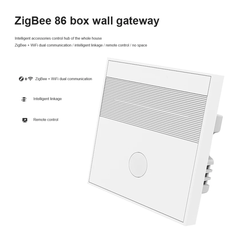 

Умный беспроводной мини-шлюз, огнестойкий ПК Zigbee Gateway через Tuya/Smart Life App работает с Alexa 2,4 ГГц Wifi