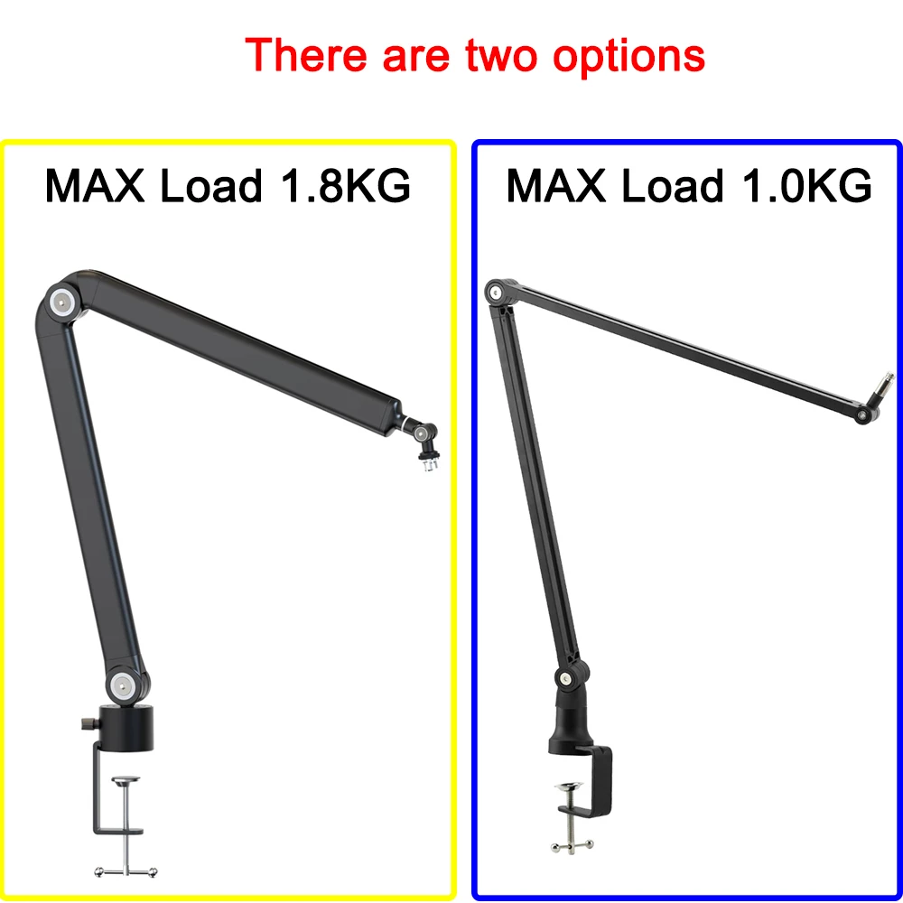 Microphone Stand Heavy Suspension Boom Adjustable Scissor Arm Stands for HyperX QuadCast Mic USB Condenser Microphone Recording images - 6