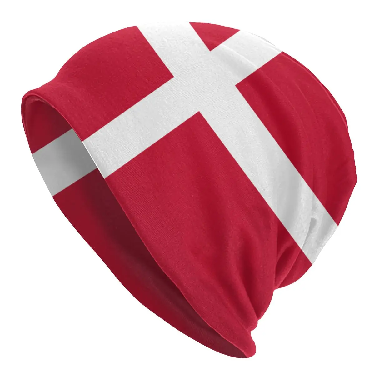 

Streetwear Flag Of Denmark Skullies Beanies Women Men Winter Warm Slouchy Beanie Hat Knitting Bonnet Cap for Ski