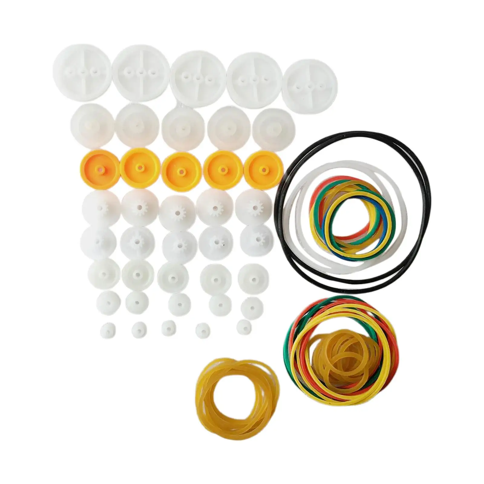 

Plastic Gears Kits Pulley Belt Shaft DIY Model Kit for Kids Children Gifts