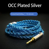 new style 8 core earphone cable mmcx 0 78 2pin 3 5mm2 54 4 balancetype c lighting qdc a2dc im ie80 ie400 ie40 headphone cable