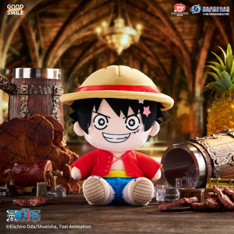 Фото Плюшевая кукла Good Smile One Piece, официальная аутентичная аниме-атрибутика Toei Animation, Huggydoll Луффи для домашнего декора, для фанатов аниме №3