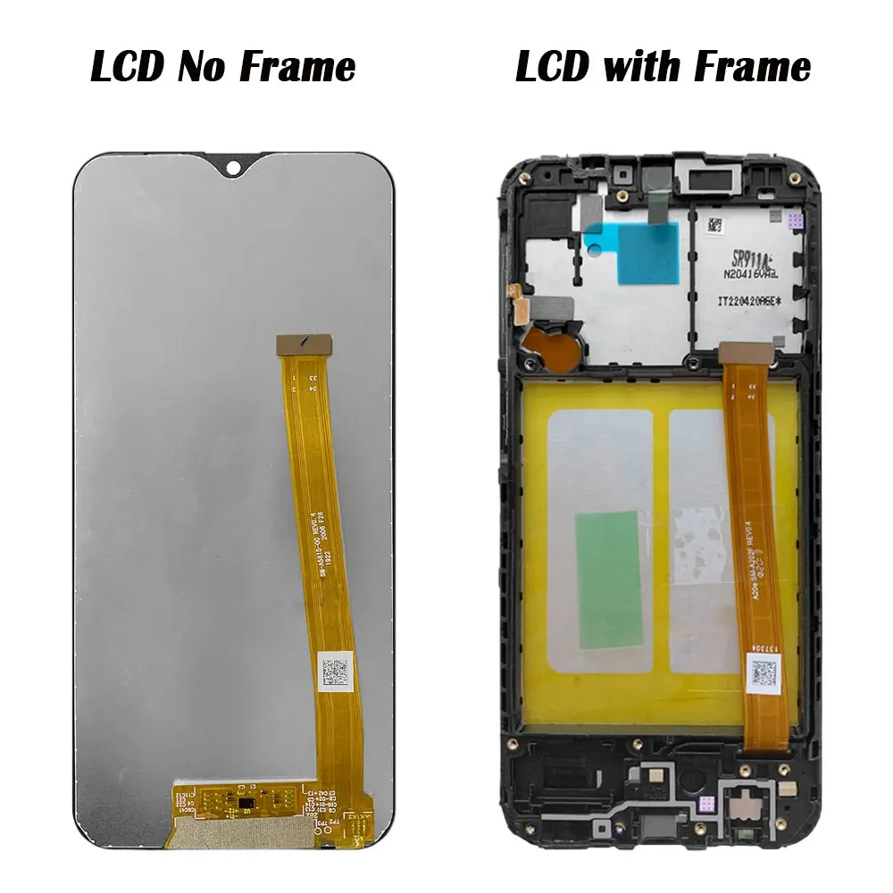 Подходит для замены ЖК-экрана Samsung A20E ЖК-экран A202 A202F с сенсорным дигитайзером