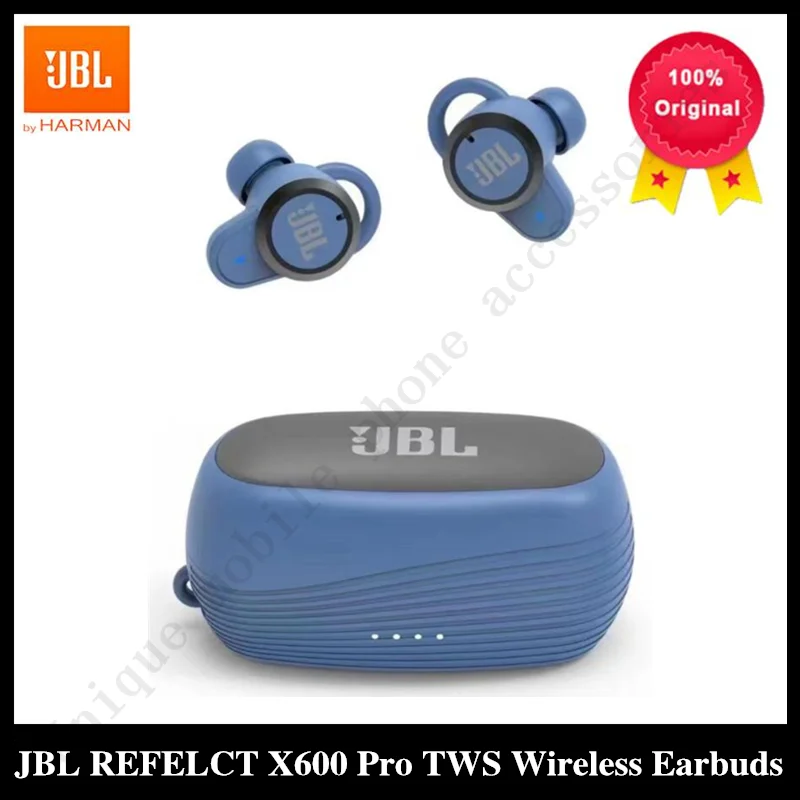 JBL X600 Pro TWS Wireless Bluetooth Sports Earbuds Hurricane Streamlined Earphones Stereo Bass Pure Zero Cables Headset With Mic