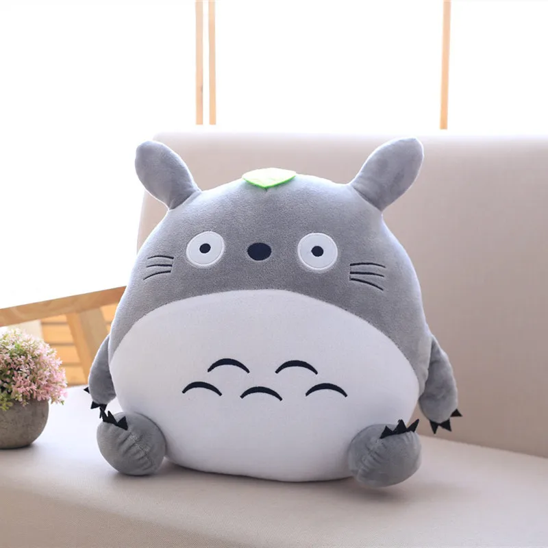 Totoro Cushion Multifunction Soft Flannel Pillow with Blanket 3 In 1 Stuffed Japan Plush Cute Hand Warmer Girl Valentine Gift | Игрушки и