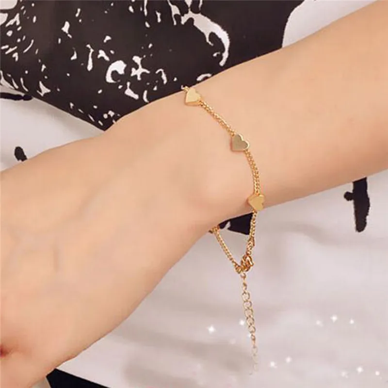 

Fashion Lovely Heart Chain Bracelet For Women Simple Design Star Swallow Metal Cute Elegant Bracelet Party Jewelry Gifts
