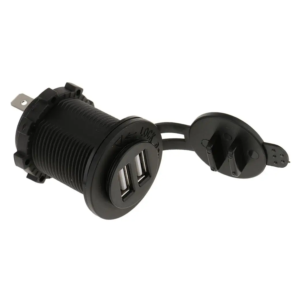 

12v 4.2a Dual USB Charger Socket for Motorcycle Accessory