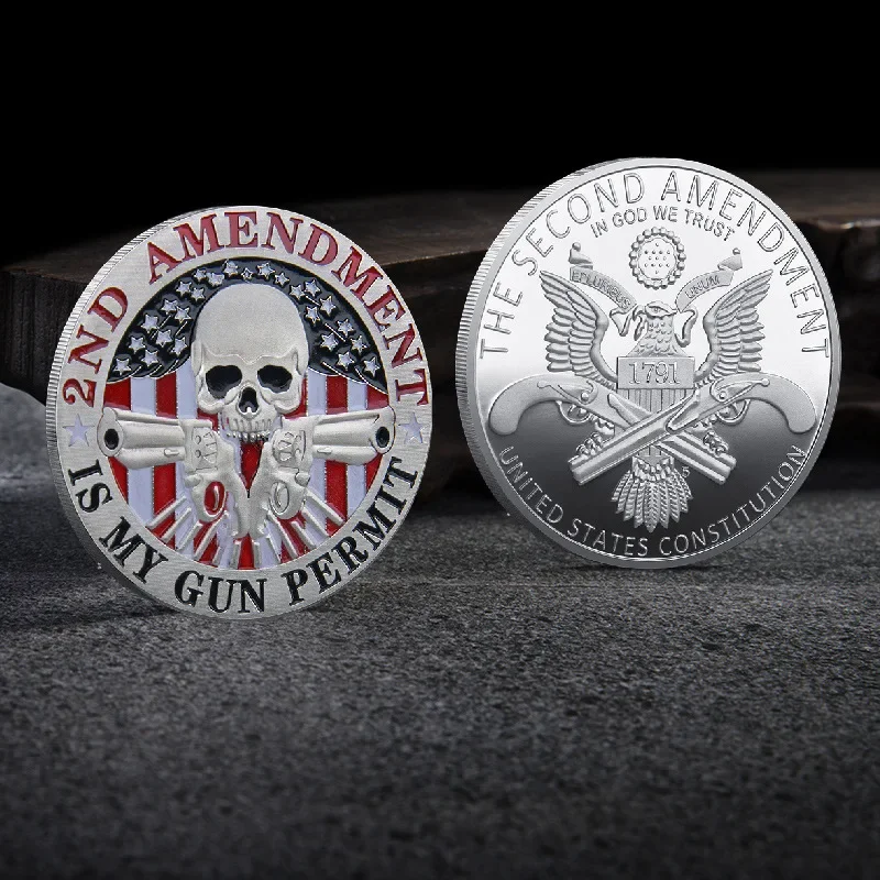 2-я поправка в США — поиск моего пистолета позолоченные монеты-вызов 1791