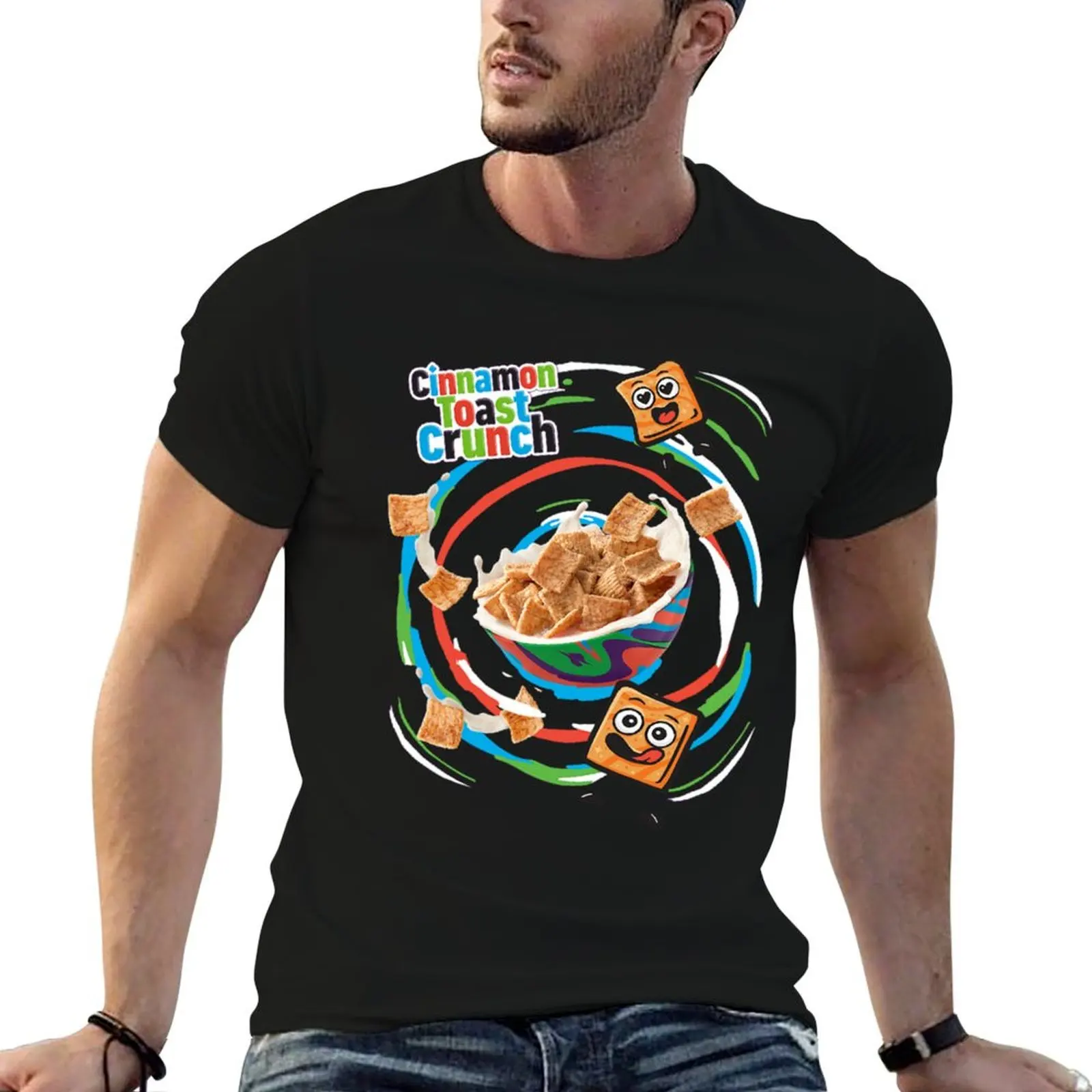 Футболка Cinnamon Toast Crunch винтажное новое издание набор мужских футболок с животным