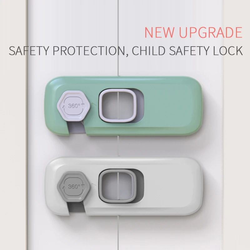 

Child Safety Cabinet Lock Baby Anti-theft Security Protector Prevent Babies From Opening The Door At Will Plastic Safety Lock