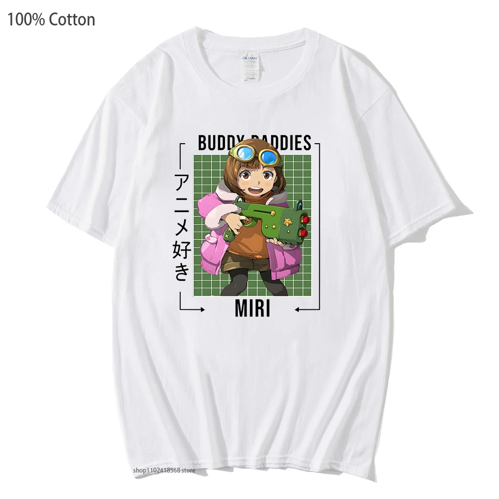 

Cartoon MiriT-Shirts Men/Women Anime Buddy Daddies Tshirt Soft Tees Summer Soft Casual Tees-shirt 100%Cotton Y2k Clothes O-Neck