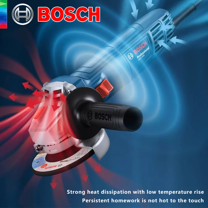 Фото Bosch GWS 800 электрическая угловая шлифовальная машина проводная 220 В полировальный станок для резки 100 мм шлифовальный станок для дисков профессиональные электроинструменты №4
