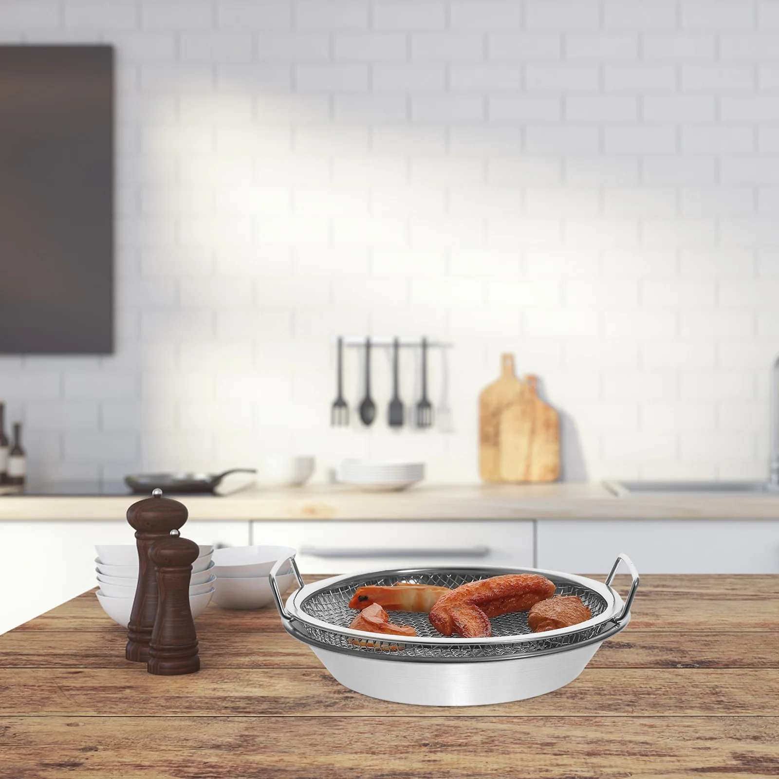 Аэрофритюрницы сливная сковорода держатель для жареной еды тарелка закусок