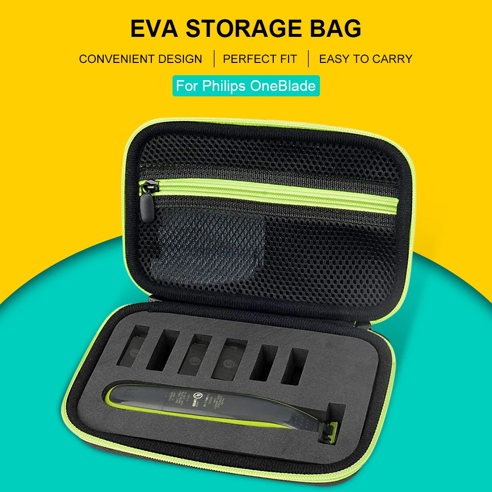 New EVA Hard Case forPhilips OneBlade Hybrid Accessories Organizer Beard Trimmer Carrying Bag Shaver Storage Bag
