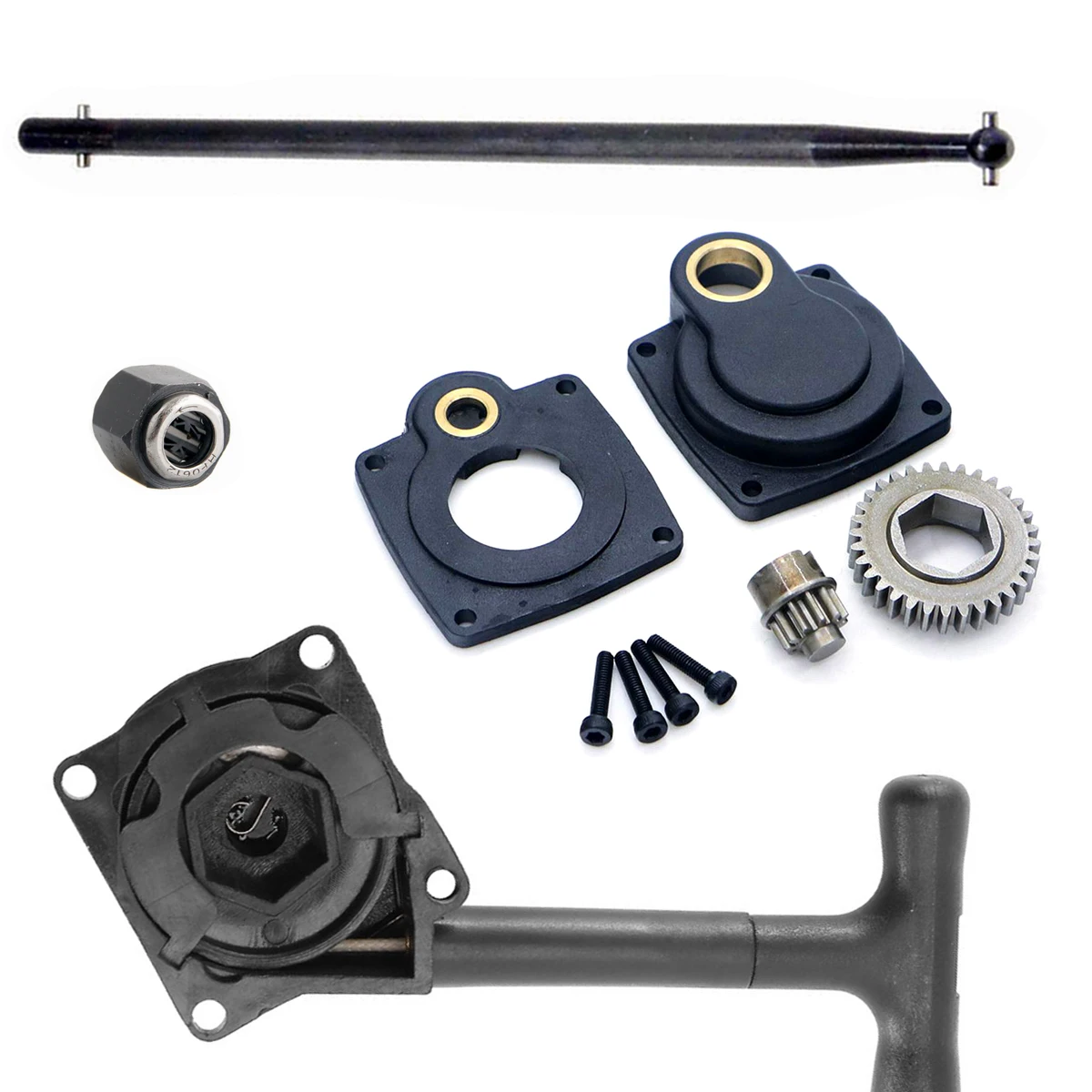 

Nitro двигатель электродрель крышка стартера 11011 11012 11003 вал стержень R025 подшипник R020 ручка тяга для SH 16 18 21 28 Радиоуправляемый автомобиль