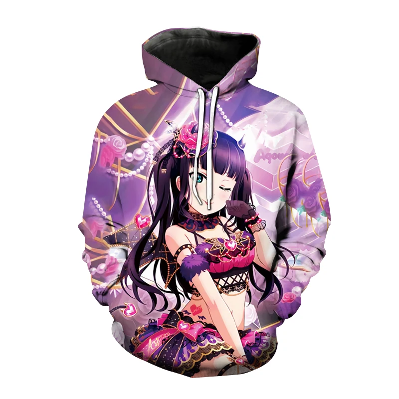 

New Love Live Hoodies Anime Girls 3D Print Streetwear Men Women Oversized Sweatshirts Hoodie Kids Pullovers Tracksuits Clothing