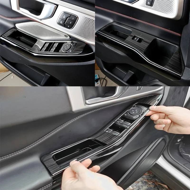 

LHD!! For Ford Explorer U625 2020 2021 2022 ABS internal door side Window Lift Button Switch Control Panel Frame Cover