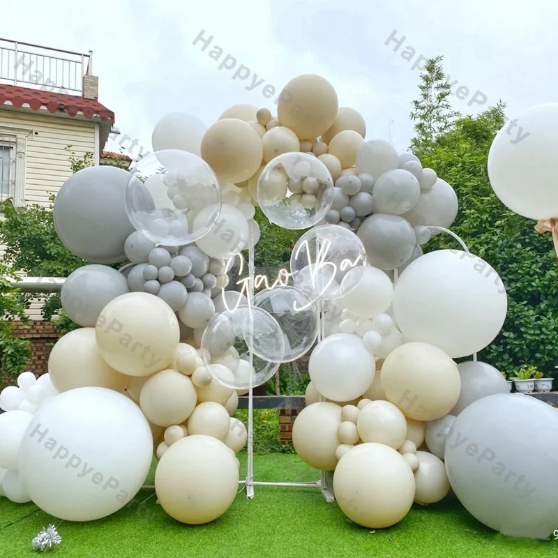 

Матовые Белые воздушные шары, гирлянда, свадебное украшение, натуральный песок, серый цвет, воздушный шар на день рождения, вечерние, воздушный шар для будущей мамы, Декор