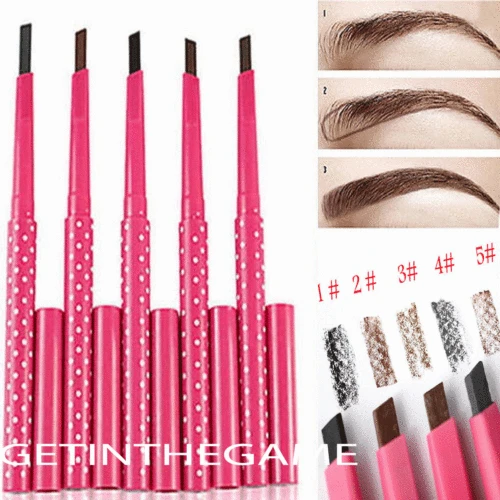 

Automatic Rotation Waterproof Eyebrow Pencil Women Makeup Cosmetics for Eyes Eye Liner Водонепроницаемая ручка для глаз