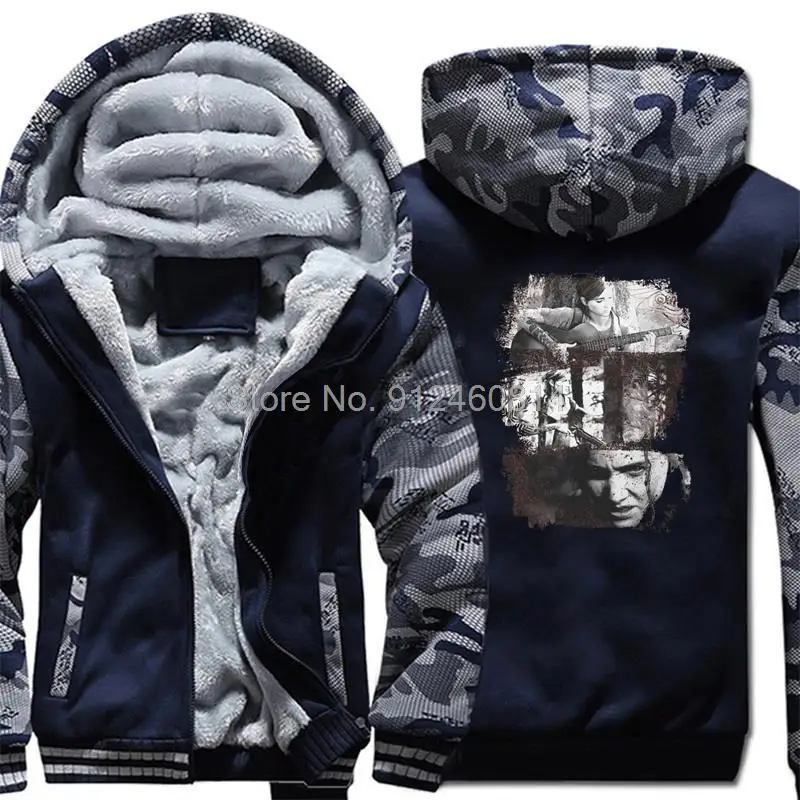 

The Last of us Adventure Game Ellie TLOU2 Tri-blend hoodie Men Thick Jackets Sweatshirts Men Winter Coat Fashion Hooded