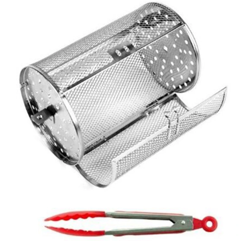 Акция! Корзина для готовки в духовке из нержавеющей стали и зажим барбекю/гриль