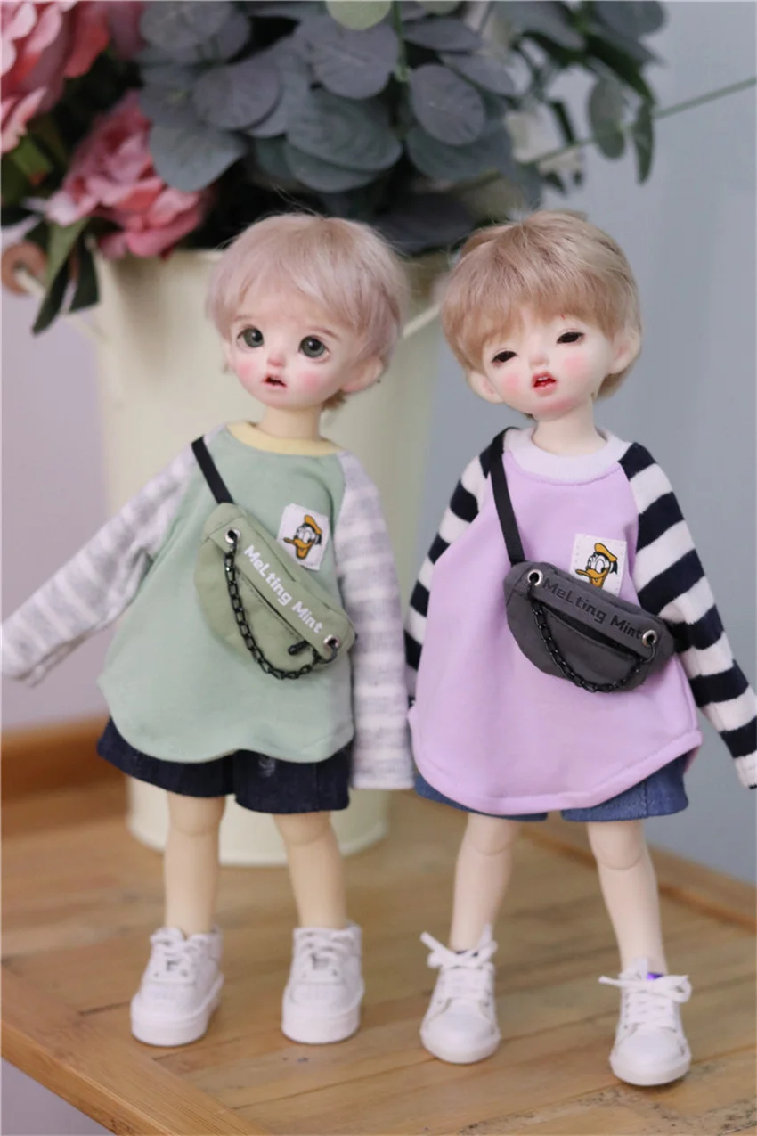 1/4 1/6 bjd одежда Повседневная футболка, шорты подходят для bjd шесть баллов четыре балла MDD Xiongmei