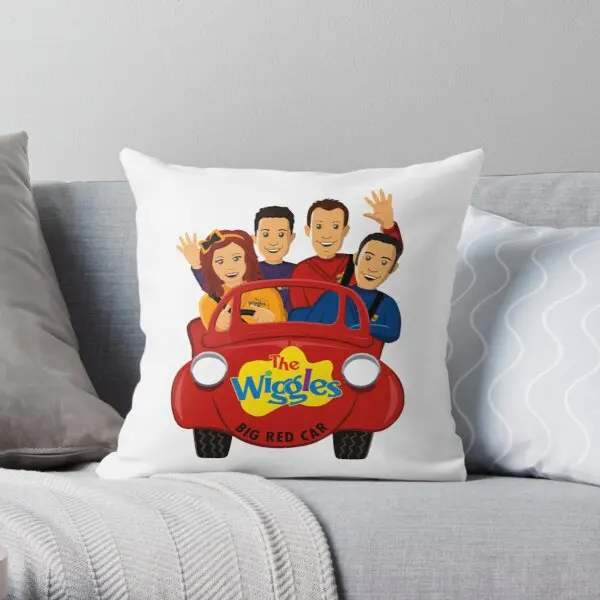 

The Wiggles Big Reds Car Printing Throw Pillow Cover Waist Sofa Bedroom Home Hotel Fashion Square Anime Pillows not include