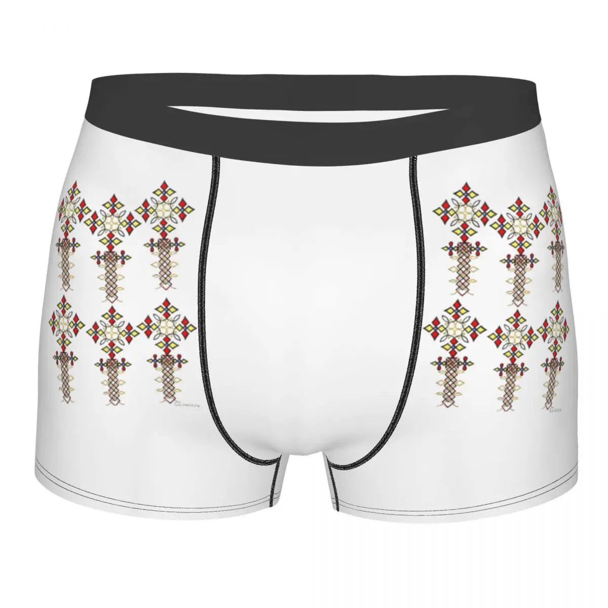 

Fabric Pattern Ethiopian Cross Art Underpants Cotton Panties Men's Underwear Sexy Shorts Boxer Briefs