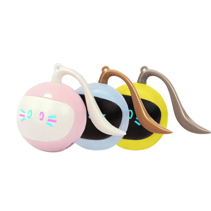 

Умные игрушки для кошек, автоматический вращающийся шар, фотоинтерактивный для кошек, тренировочные самодвижущиеся игрушки для котят, това...