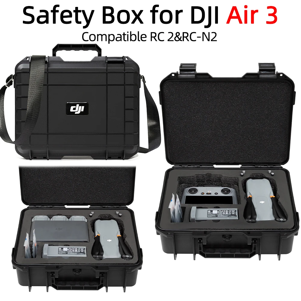 

For DJI Air 3 Waterproof Case Pressure-proof and crash-proof box for RC2/RC N2 Remote Control Storage Carrying Case for DJI AIR3