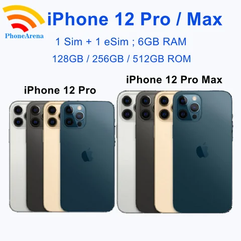 Смартфон Apple iPhone 12 Pro, 6/128ГБ, 6/256ГБ, 6/512ГБ, global, Б/у