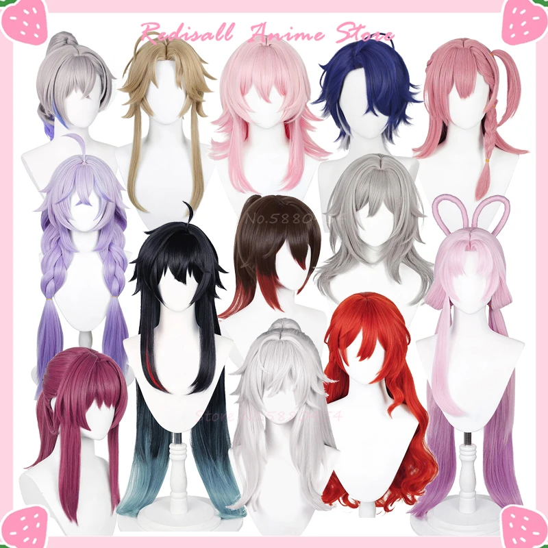 

Honkai Star Rail Cosplay Wig Dan Heng March 7th Bailu Kafka Himeko Asta Herta Fu Xuan Tingyun Yanqing Jing Yuan Trailblazer Hair