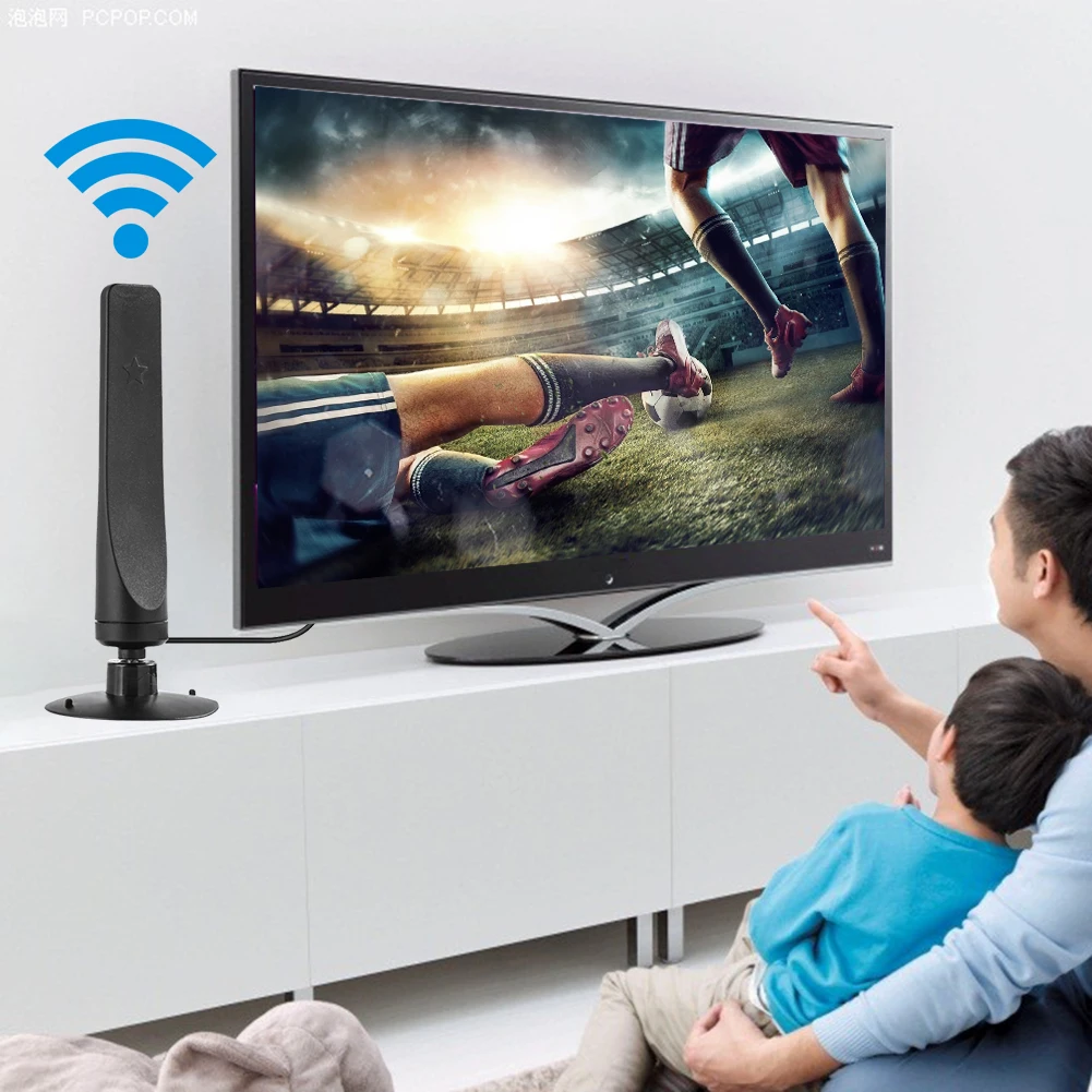 

12dBi 1080P TV Antenna HD Receiver 50 Miles Digital HDTV Booster Indoor Aerial