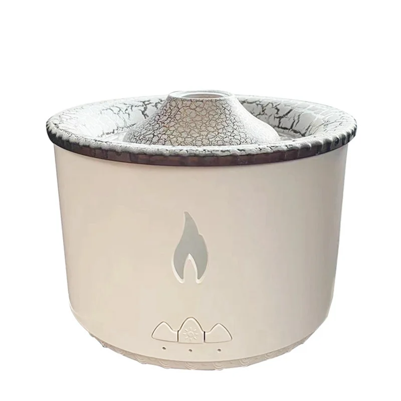 3D Flame Humidifier Oil Aroma Diffuser 350ML Humidifier for Living Room Office Fragrance Sooth Sleep Atomize UK Plug