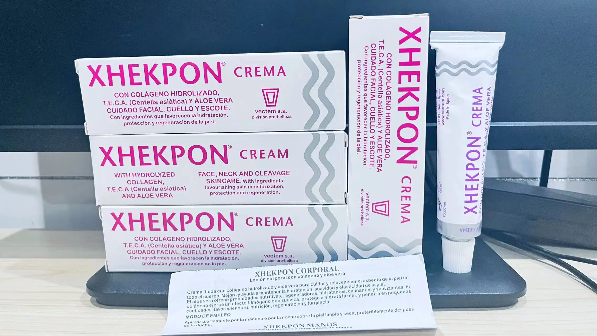 Фото Новинка 2023, Лидер продаж, крем для лица и шеи Xhekpon Crema, 40 мл, испанское оформление шеи, Гладкий Антивозрастной крем, уход за кожей №4