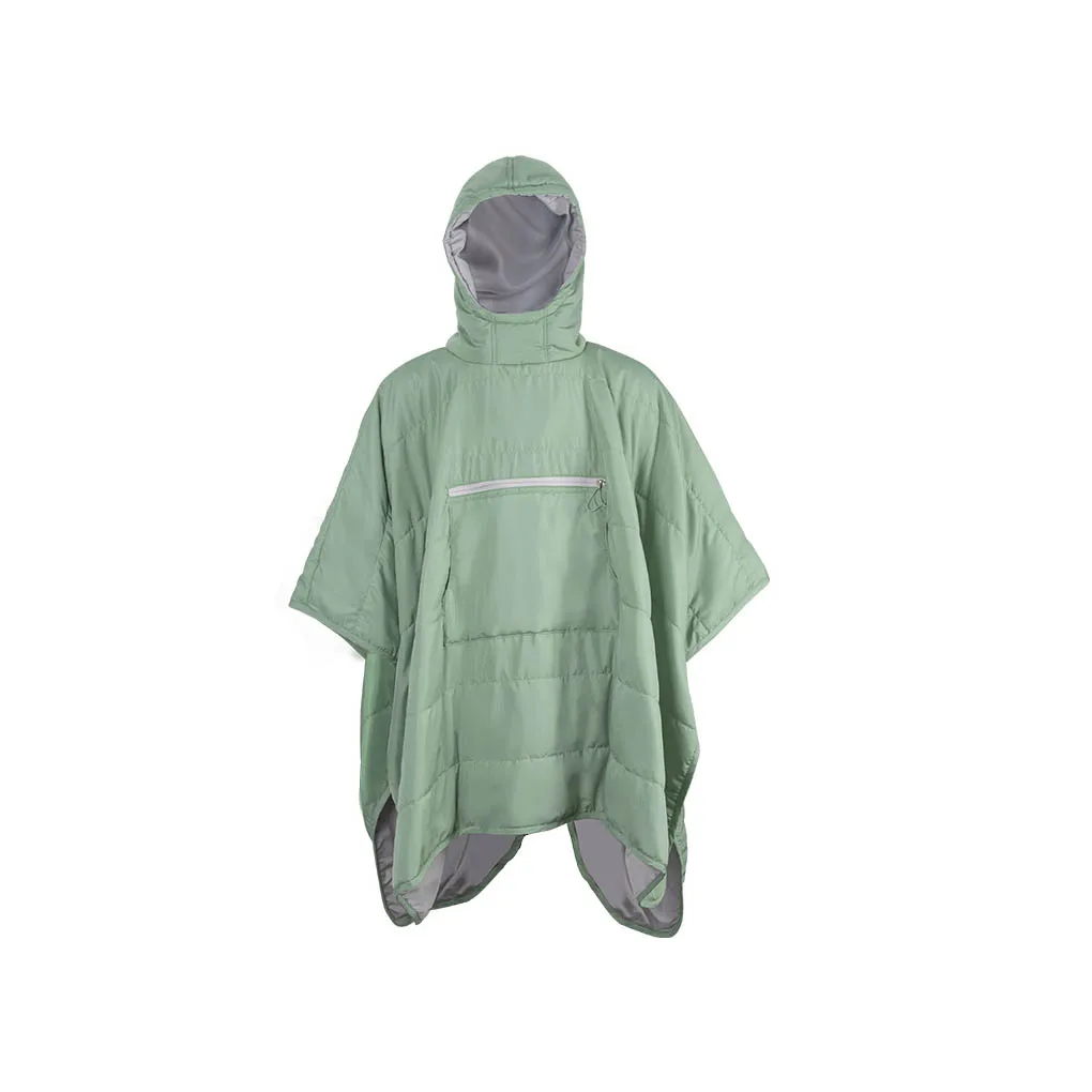 

Походная теплая накидка, спальный мешок для ленивых, взрослое пончо, носимый дождевик, зимняя одежда, хлопковое пальто для кемпинга