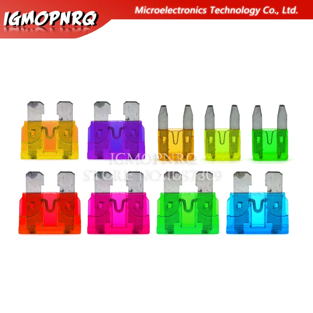 10 шт. автоматический предохранитель ATC, автомобильный мини-предохранитель ibuw 1A 2A 3A 5A 7.5A 10A 15A 20A 25A 30A 35A 40A 45A 50A