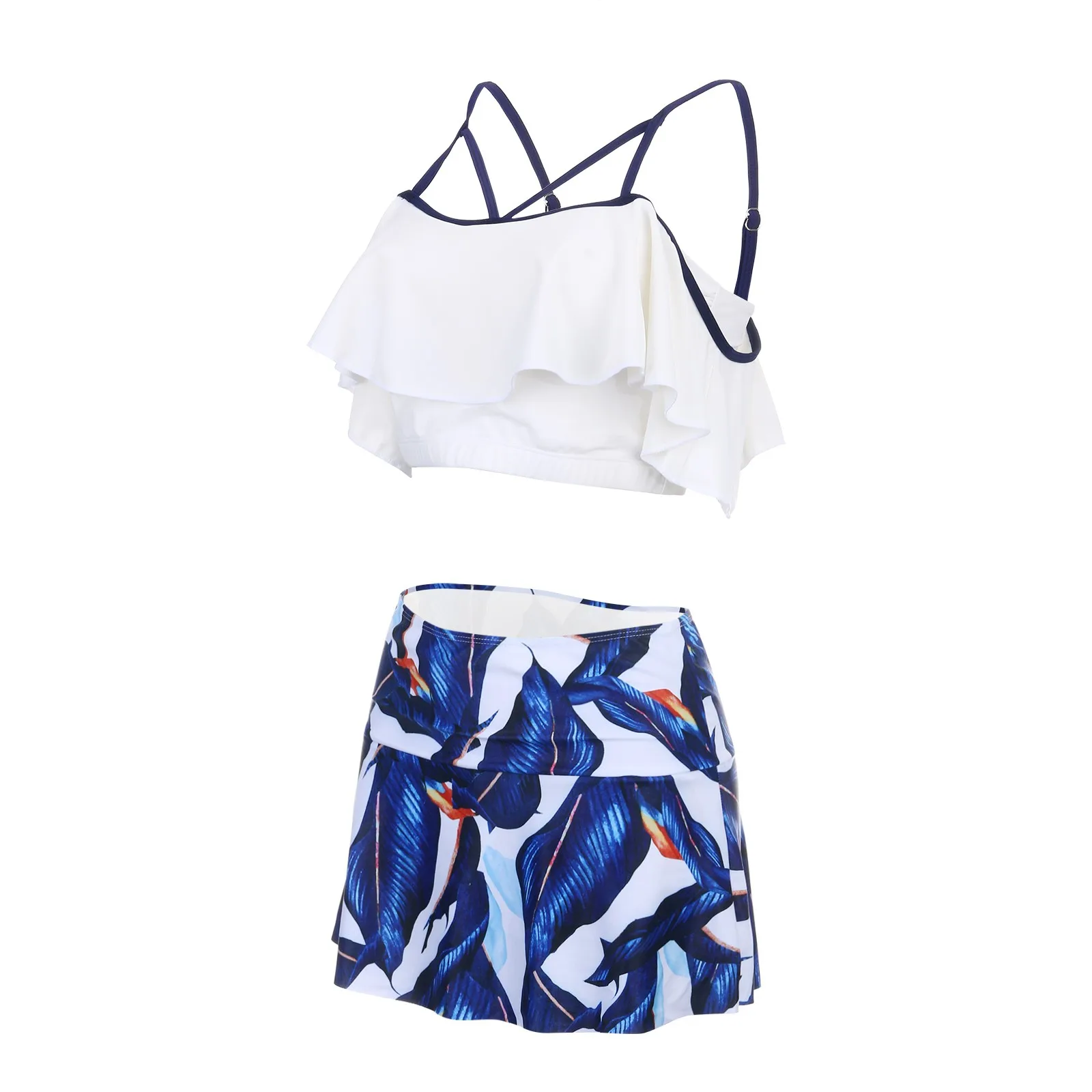 

Solid High Waisted Bikini Sets Sexy Tank Top Swimsuit Two Pieces Swimwear Women 2022 New Beach Bathing Suits