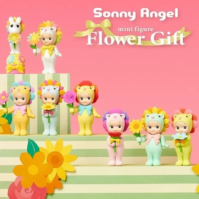 

New Sonny Angel Flower Gift Blind Box Series Doll Decoration Girl Hand Gift Gift Blind Box With Rainbow Daisies And Lion Flowers