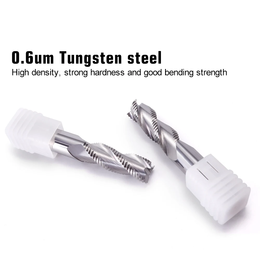 VACK HRC55 твердосплавная Концевая фреза для черновой обработки 3 канавки стали