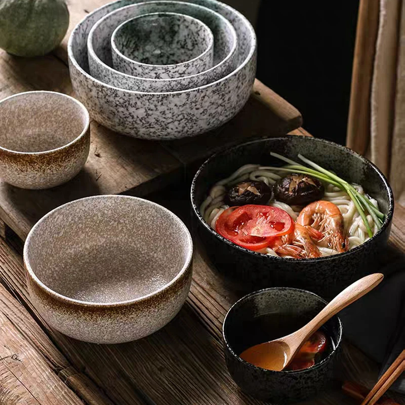 

4.5 Inches 6 Inches Japanese Style Ceramical Bowls,Porcelain Kitchen Soup,Ramen Dinnerware,Fruit, Salad,Rice Tableware
