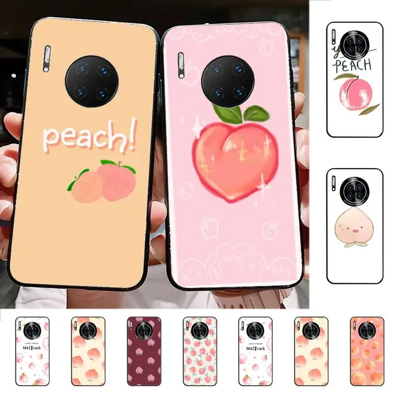 

Pink Peach Phone Case for Huawei Mate 20 10 9 40 30 lite pro X Nova 2 3i 7se