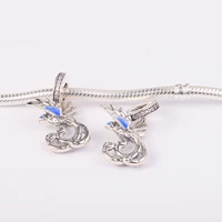 beads for jewelry making chinese mythical phoenix dangle charm for original 925 silver bracelets fashion female diy beads
