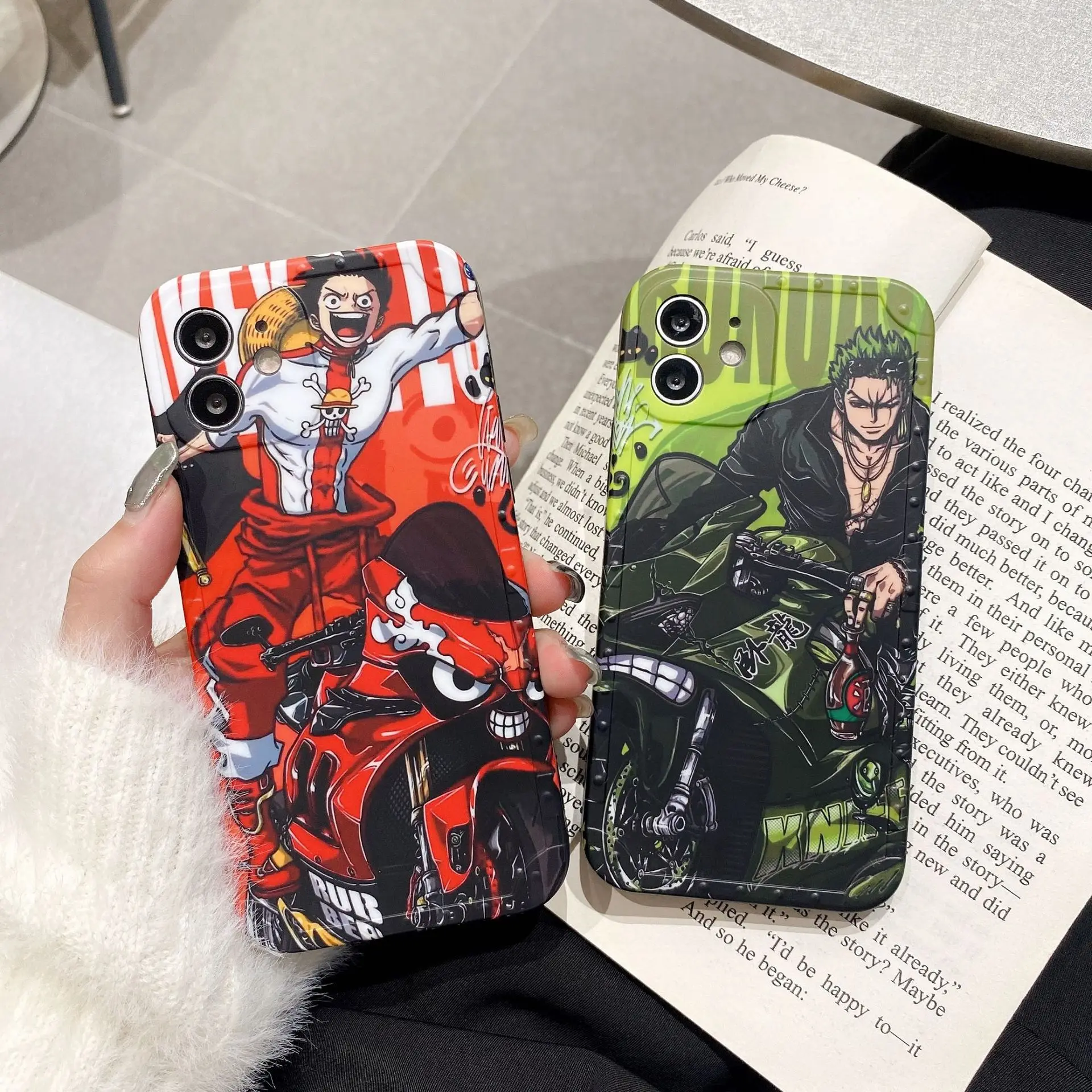 

Anime Fashion Luffy Zoro Case Cover for IPhone 7 8 Plus 11 12 13 Pro X XR XS Max Shockproof Phone Cases for IPhone 13 Case