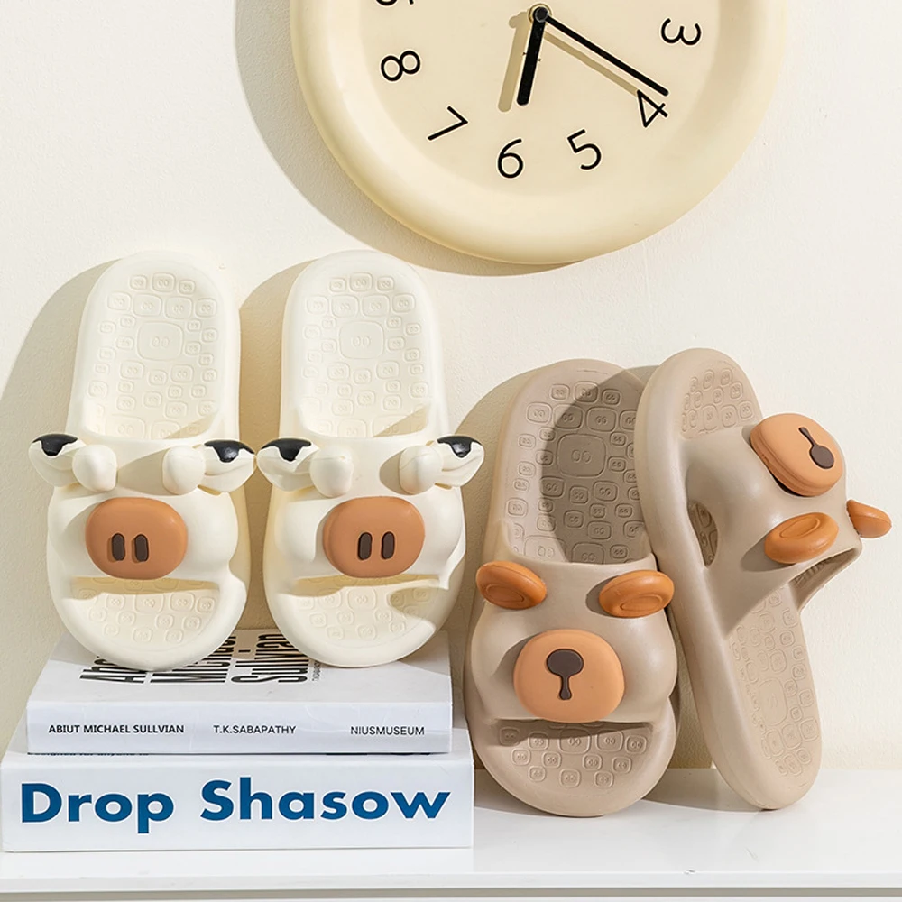 Young Girl Heart Cute Slippers Female Summer Ins Wind Indoor Home Bathroom Non-slip Eva Sandals Outside Wear