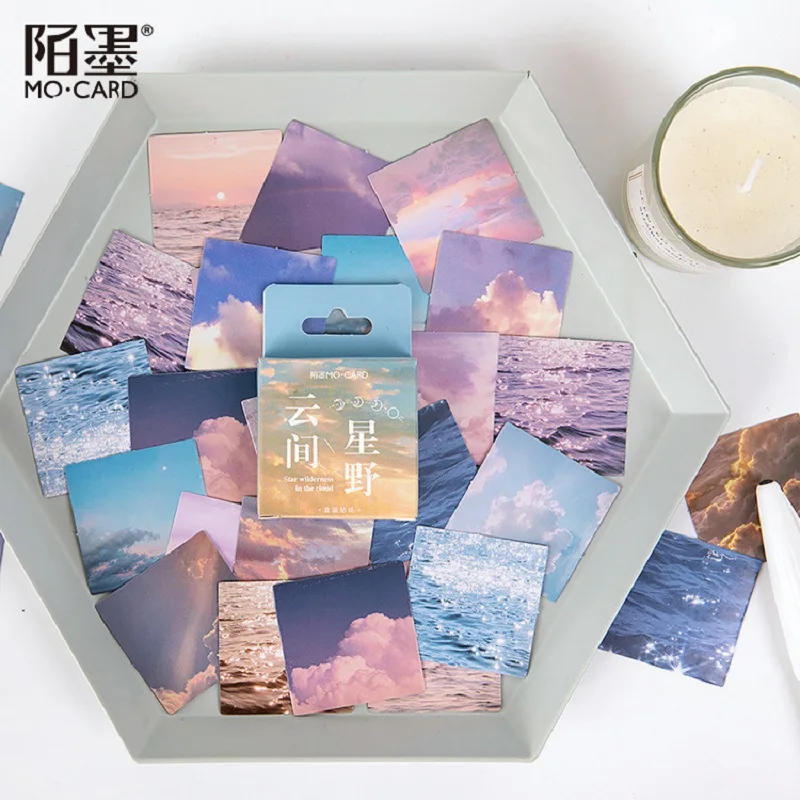 

46 шт., самоклеящиеся наклейки небесно-голубого и розового цветов, 4 см